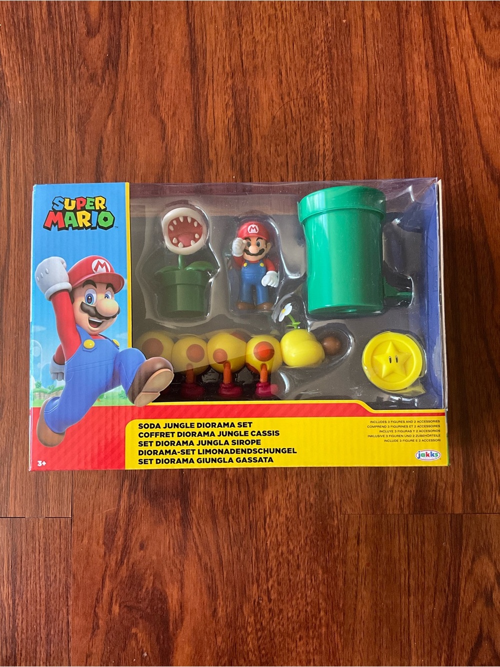 Super Mario Soda Jungle Diorama Playset - Green & Yellow